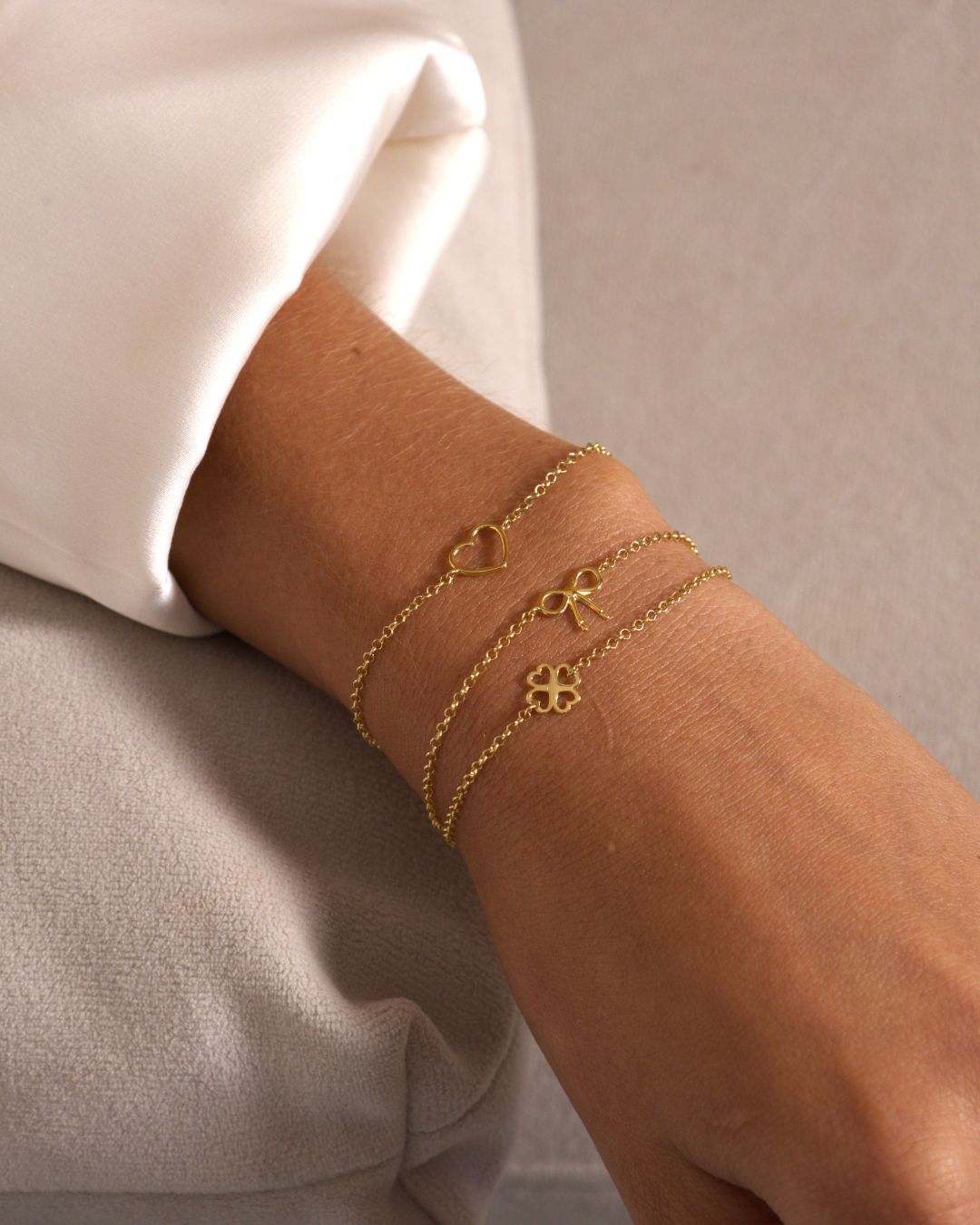 Pulseira Trevo em Ouro Amarelo 18K