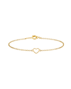 Pulseira Coração em Ouro Amarelo 18K
