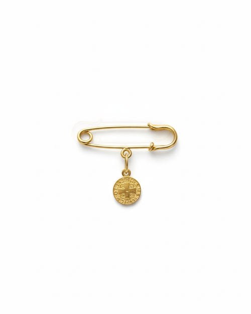 Alfinete São Bento em Ouro Amarelo 18K