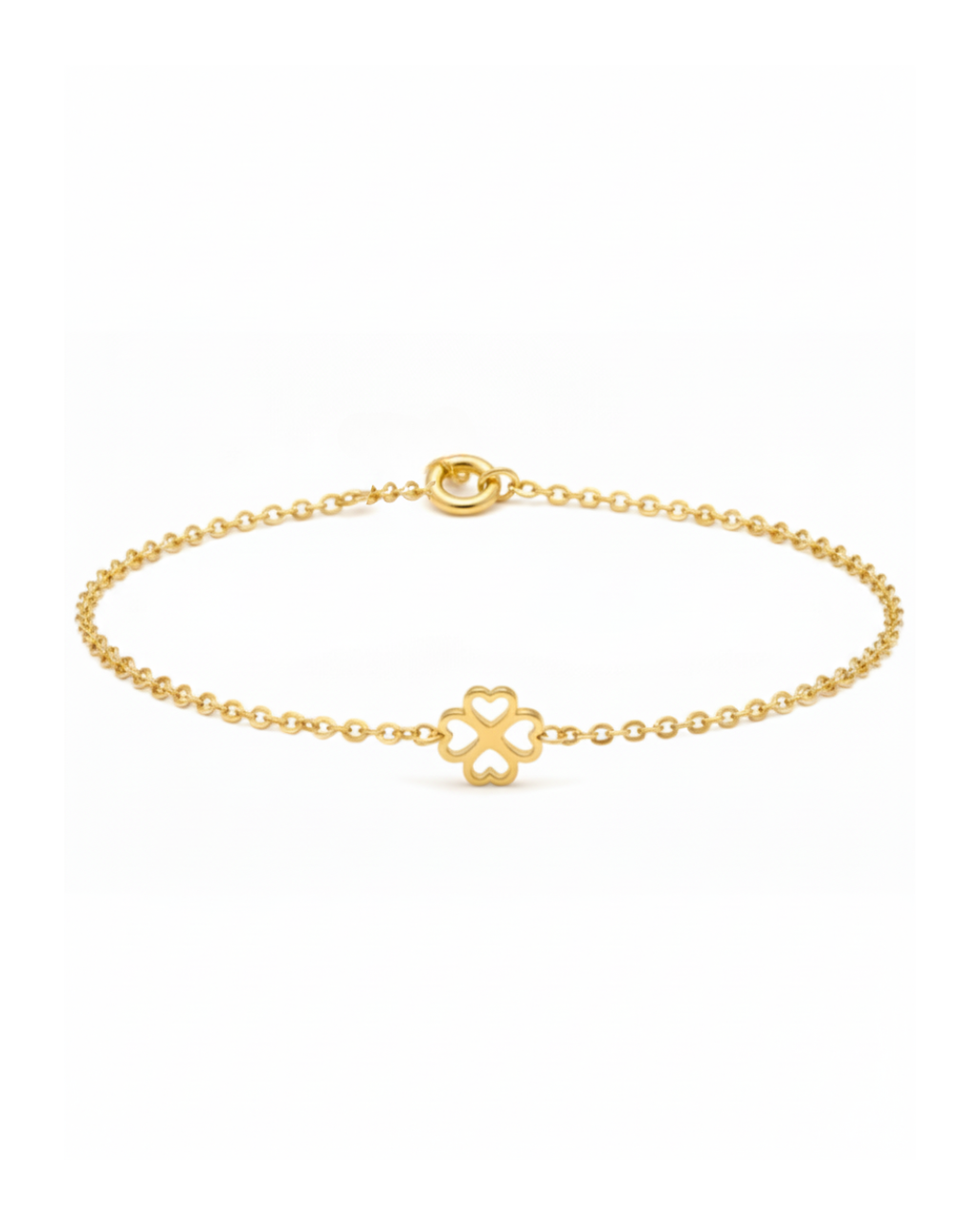 Pulseira Trevo em Ouro Amarelo 18K