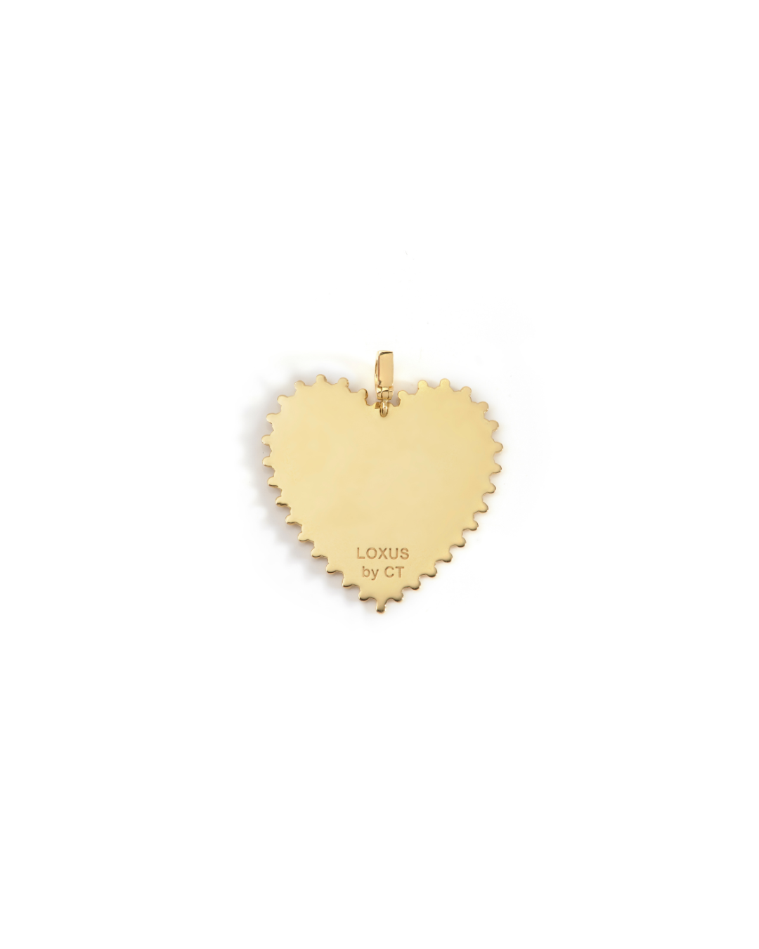 Pingente Coração P em Ouro 18K- Collab Carol Toledo