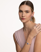 Pulseira Bracelete Tanzanita Gota 4.6 Ouro Branco 18K