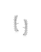 Diamond Earhook Earrings in 18k White Gold