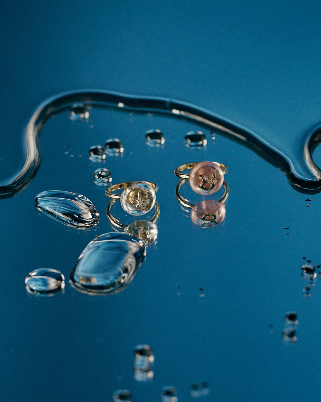 Anel TOURO Quartzo Rosa em Ouro Amarelo 18K - Collab Mônica Salgado