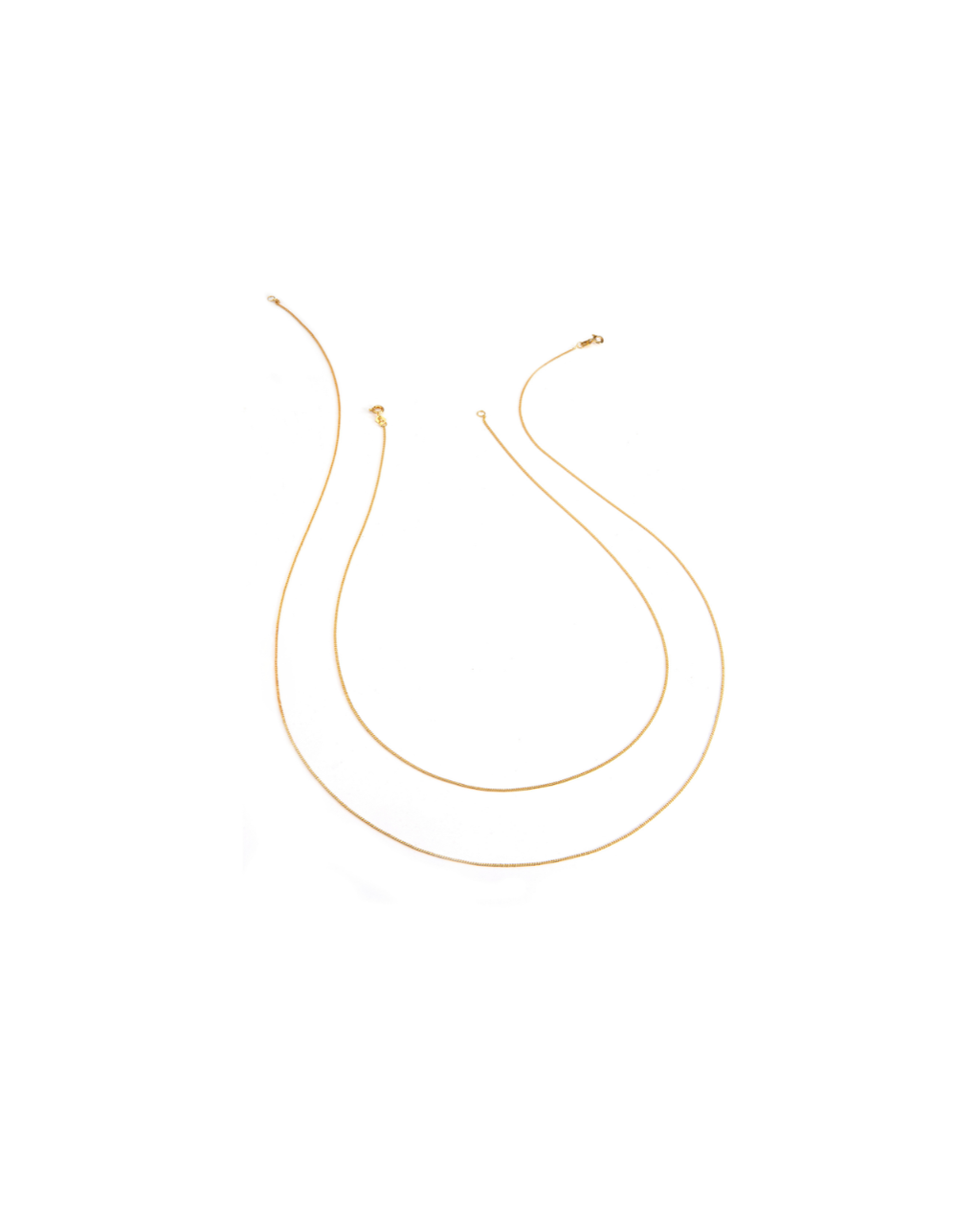 Corrente FINA Longa 60cm em Ouro 18k - Collab Mônica Salgado