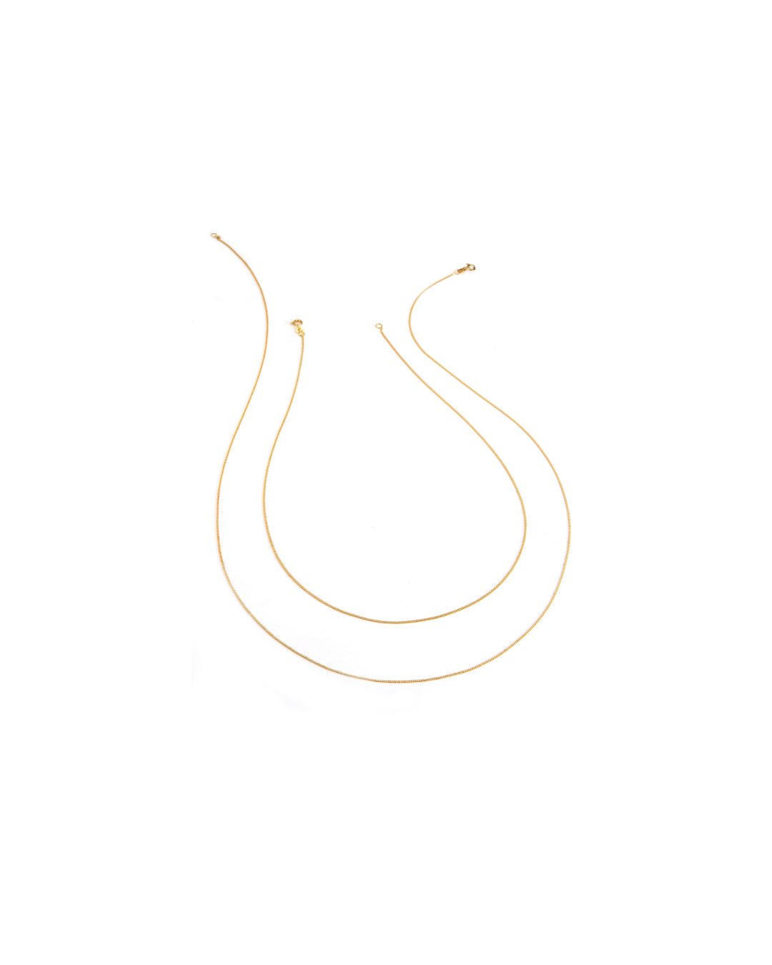 Corrente FINA Longa 60cm em Ouro 18k - Collab Mônica Salgado