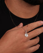 Pingente São Bento M em Ouro Branco 18K