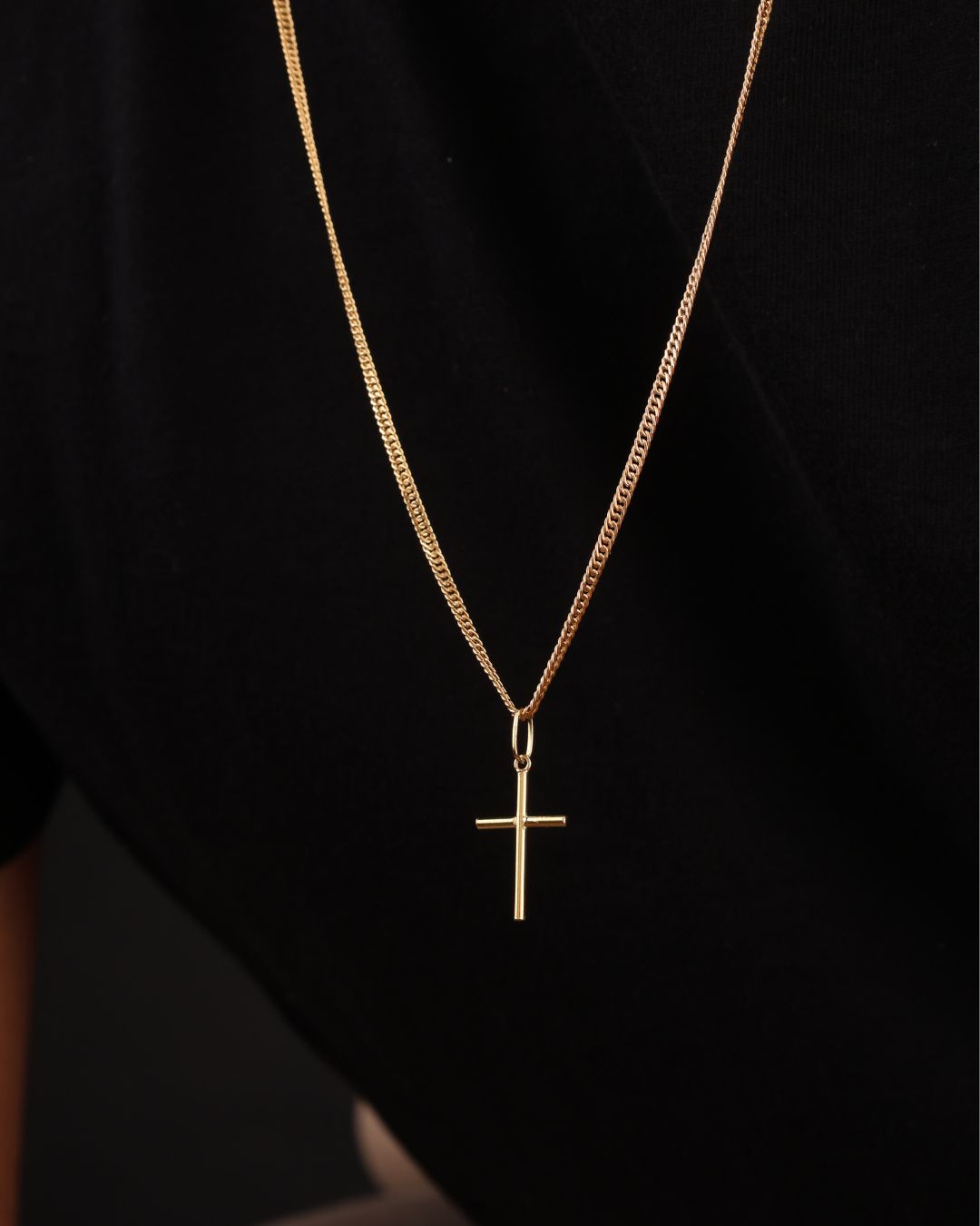 Pingente Cruz P em Ouro 18K