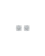 Brinco Solitário Diamante em Ouro Branco 18K