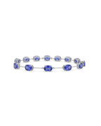 Pulseira Riviera Tanzanita em Ouro Branco 18K