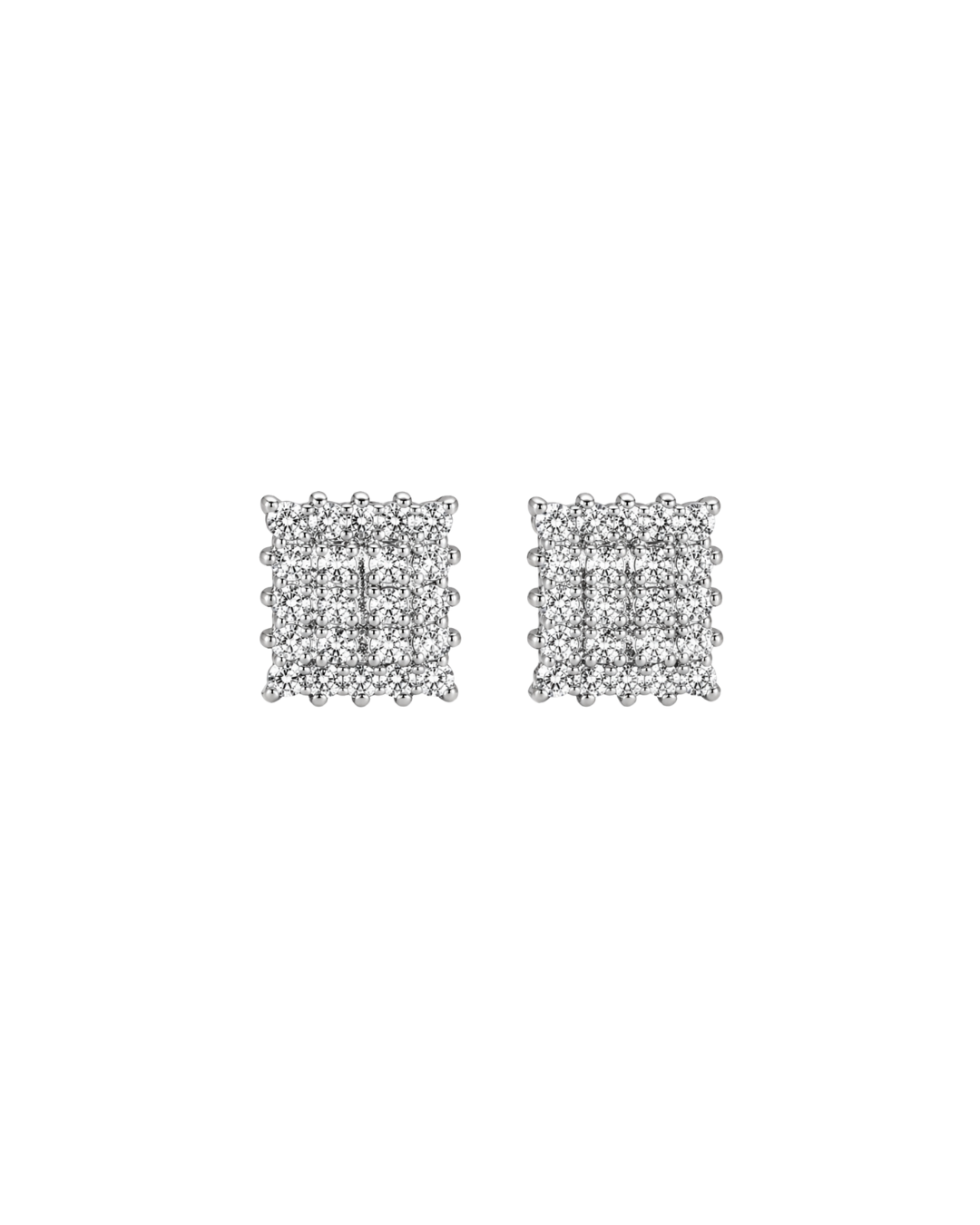 Brinco SQUARE Diamantes em Ouro Branco 18K