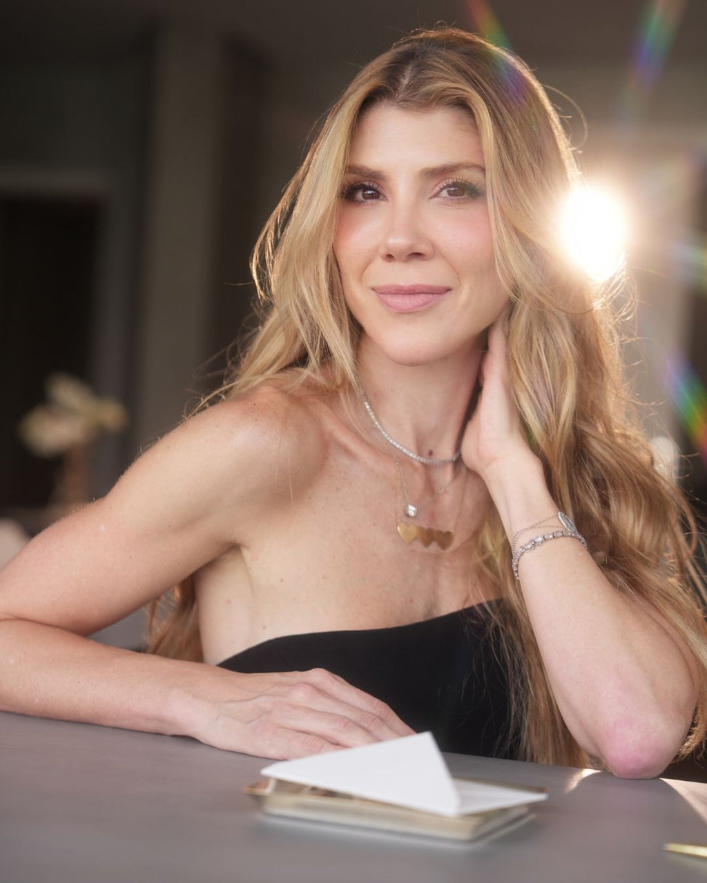Colar Personalizável 3 Corações em Ouro 18K - Collab Lara Barreira