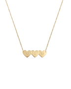Colar Personalizável 3 Corações em Ouro 18K - Collab Lara Barreira