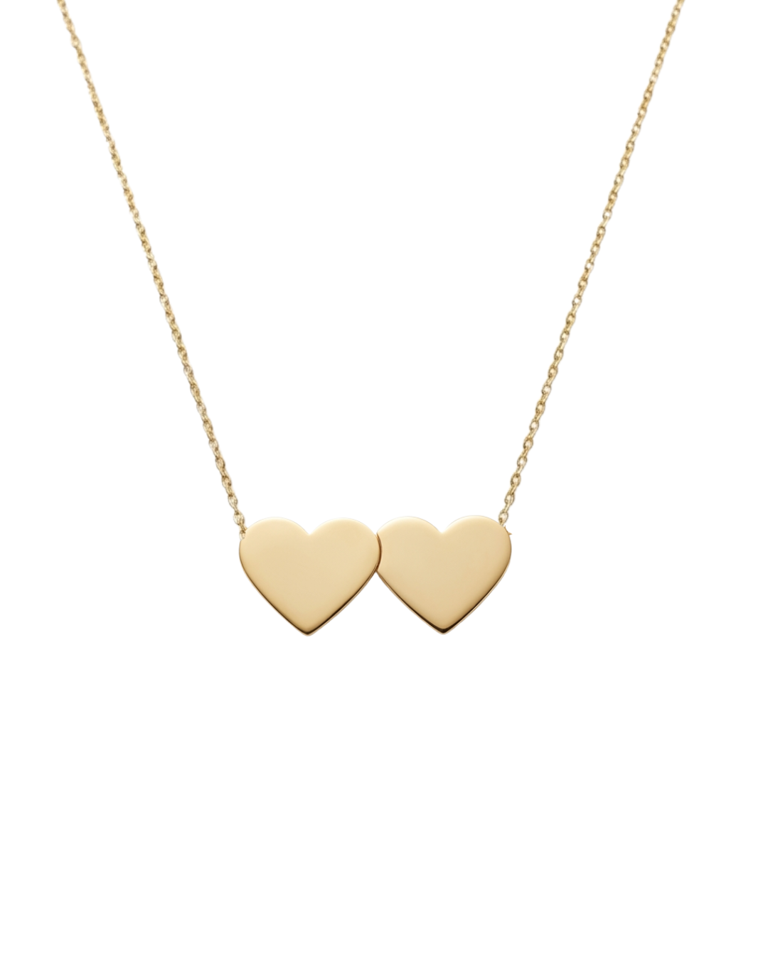 Colar Personalizável 2 Corações em Ouro 18K - Collab Lara Barreira