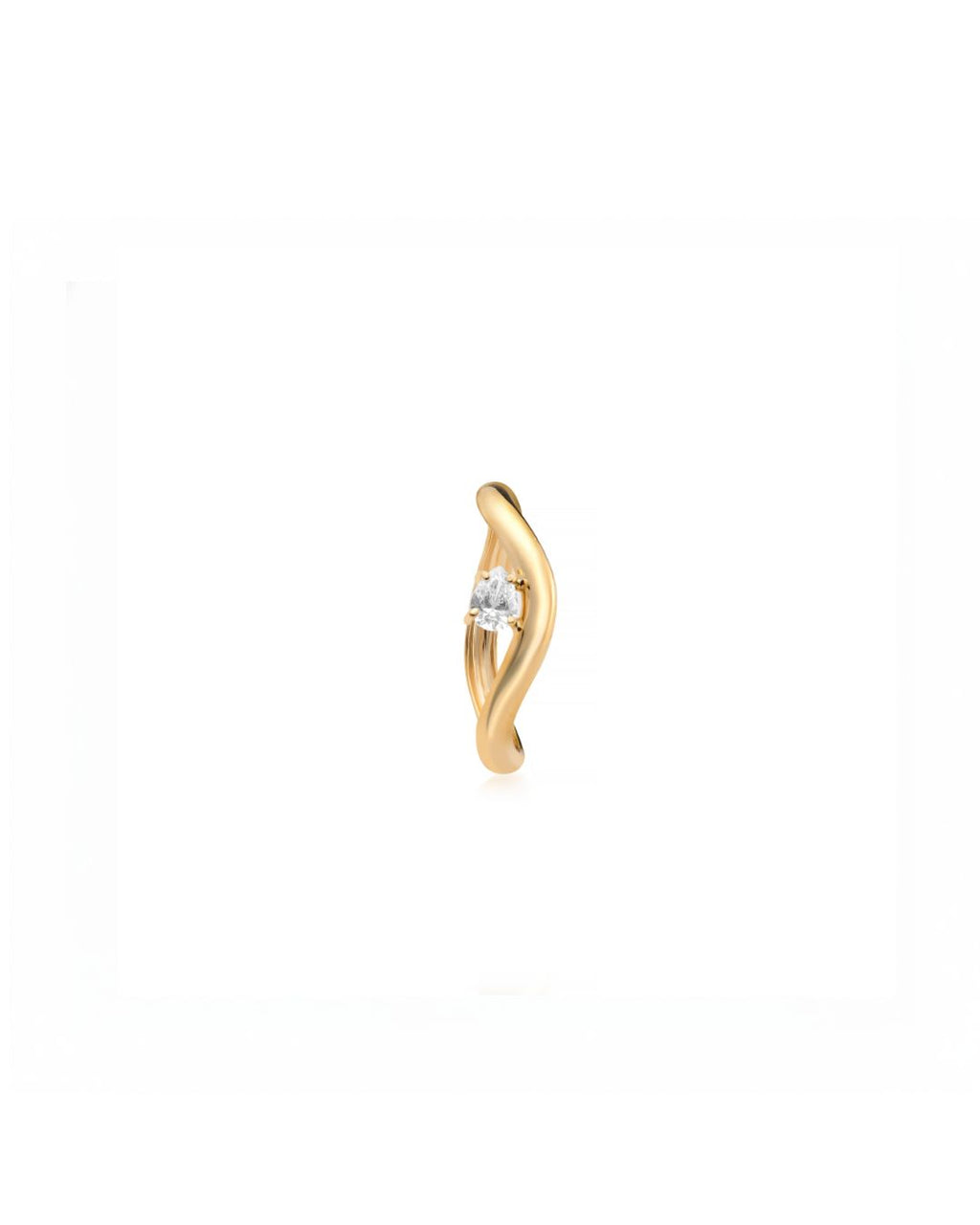 Anel MOMA Diamante Gota em Ouro Amarelo 18K