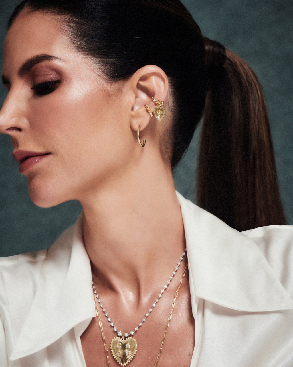 Brinco Argola P em Ouro amarelo 18K - Collab Carol Toledo